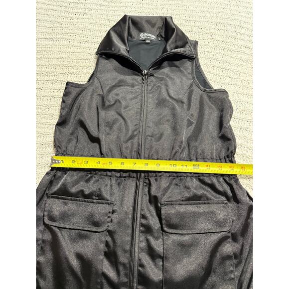 Montiel Performance Athletic Dress Collared Women Small Black Zipper Stretch USA - Picture 5 of 10